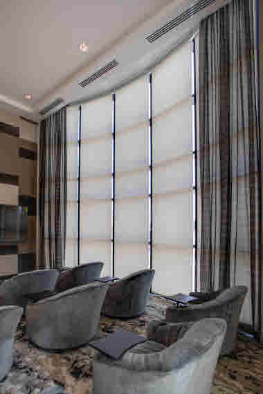 FlexShade Motorized Shades with Angled Coupler