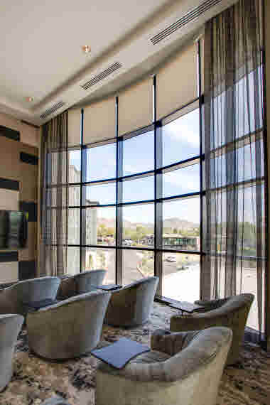 FlexShade Motorized Shades with Angled Coupler