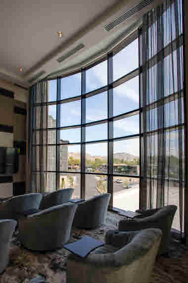 FlexShade Motorized Shades with Angled Coupler